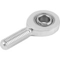 Kipp Rod End, Steel, Zinc Plated, M20 Thrd Sz, 43 mm Thrd Lg, 104.5 mm Overall Lg K0722.20